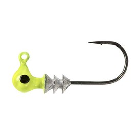 Bobby Garland Crappie Pro Jig Heads for Soft Plastic Crappie Fishing Baits, Fishing Lures for Freshwater, Pack of 10, Chartreuse, 1/24 oz