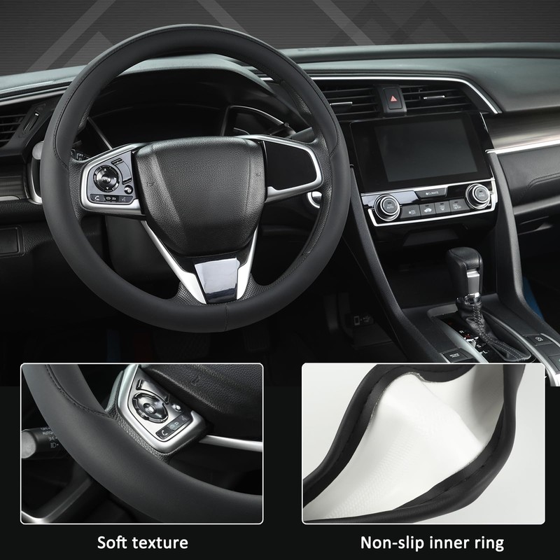 West Llama Thin Car Steering Wheel Cover, Universal 14.5-15 inch