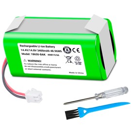 R75 Robot Vacuum Cleaner Battery RVBAT850 for Shark Ion Robot R75 R85 R761 RV761 RV850 RV1000S RV1000VL RV1001AE UR1000SR RV700_N RV720_N Vacuum Battery (2-Prong Connector,NOT for 3-Prong Connector)