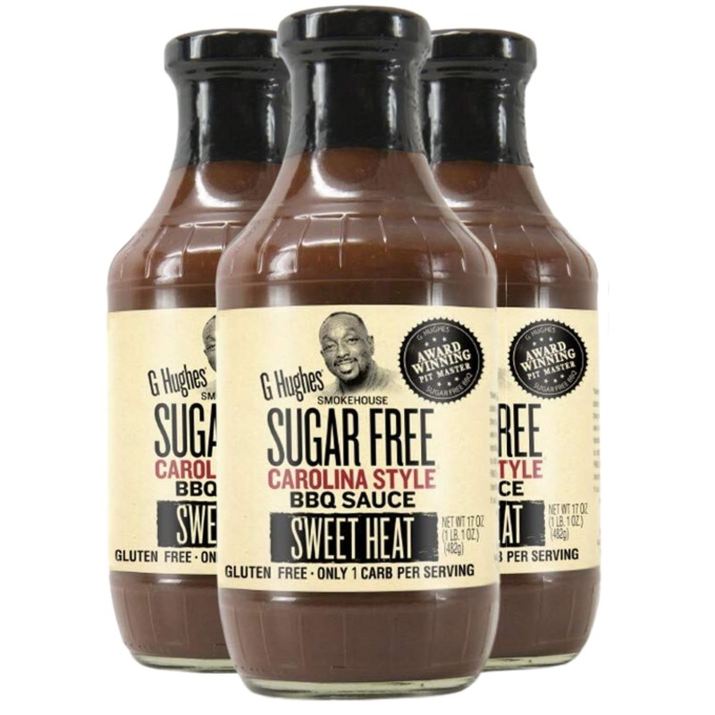 G Hughes Sugar Free, Sweet Heat Carolina BBQ Sauce -