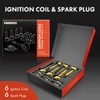 A-Premium Yellow Set of 12 Ignition Coil Pack and Iridium