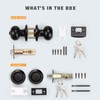 KNOBWELL 2 Pack All Keyed Same Entry Door Knob and