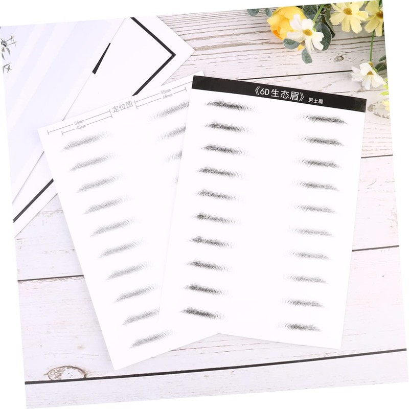 NOLITOY Sets Eyebrow Stencil Set Realistic and Eyebrows Sticker Easy