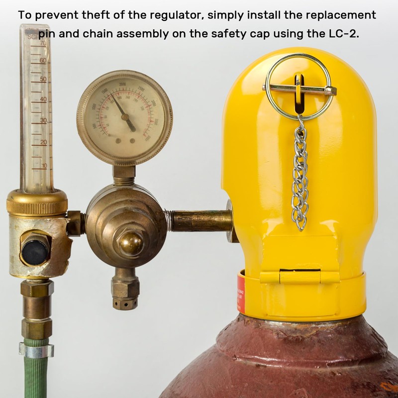 Gas Cylinder Regulator Protector Safety Cap Fine Thread 3-1/8 x