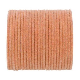 Efulgenz Indian Bangles Set Bollywood Plain Metal Velvet Bangle Bracelets Costume Jewelry for Women & Girls (Dark Salmon Color (Set of 24 Pcs), 2-2), 2-2, no gemstone