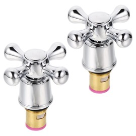 Operitacx Pack of 2 Tap Handle Tap Rotary Knob Tap Replacement Part Tap Handle Replacement Tap Knob Replacement Tap Handles Cold Tap Handle Brass