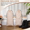 Amylove 4 Pcs Flannel Cloth Shoe Bags for Travel, 8