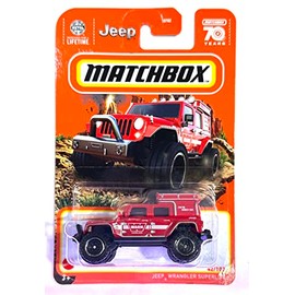 Matchbox - Jeeps Wrangler SUPERLIFT - Red - Matchbox 70 Years - 2023 - Mint/NrMint - Ships Bubble Wrapped in a Correctly Sized Box