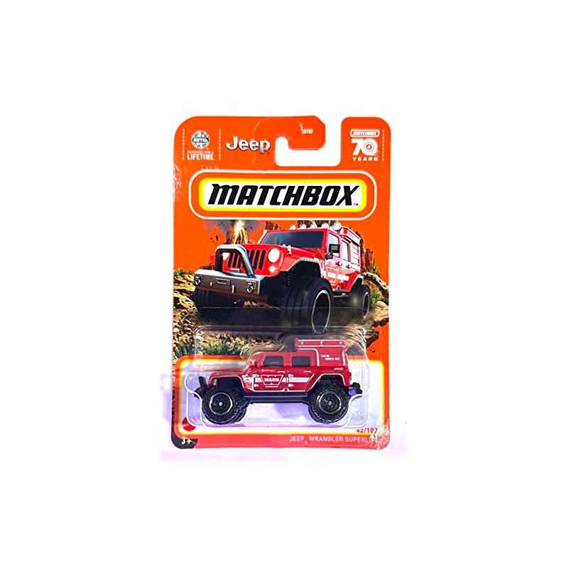 Matchbox - Jeeps Wrangler SUPERLIFT - Red - Matchbox 70