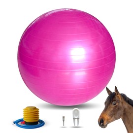 RideFound 40 Inch Horse Play Balls, Herding Ball for Horse Goats-Mega Equine Ball Horse Soccer Ball for Play Training -Pink