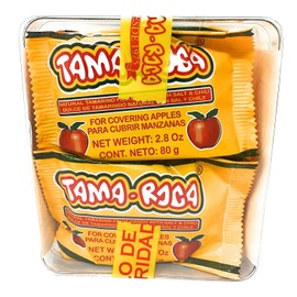 Tama-roca Forritos para Manzanas Dulces de Fruta Natural Tamarindo con Sal y Chile para Cubrir Manzanas 8 Piezas