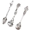 Teaspoons, Vintage Style Cutlery Coffee Spoon Tea Spoons Antique Silver