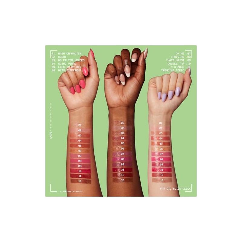 NYX Professional Makeup, Fat Oil Slick Stick, Brillo de Labios,
