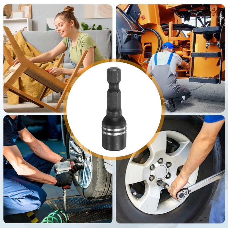 sourcing map 2pcs Magnetic Nut Driver 8mm Hex Drive Socket