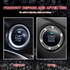 PACLVIO 2PCS Car Bling Crystal Rhinestone Engine Start Ring Decals,