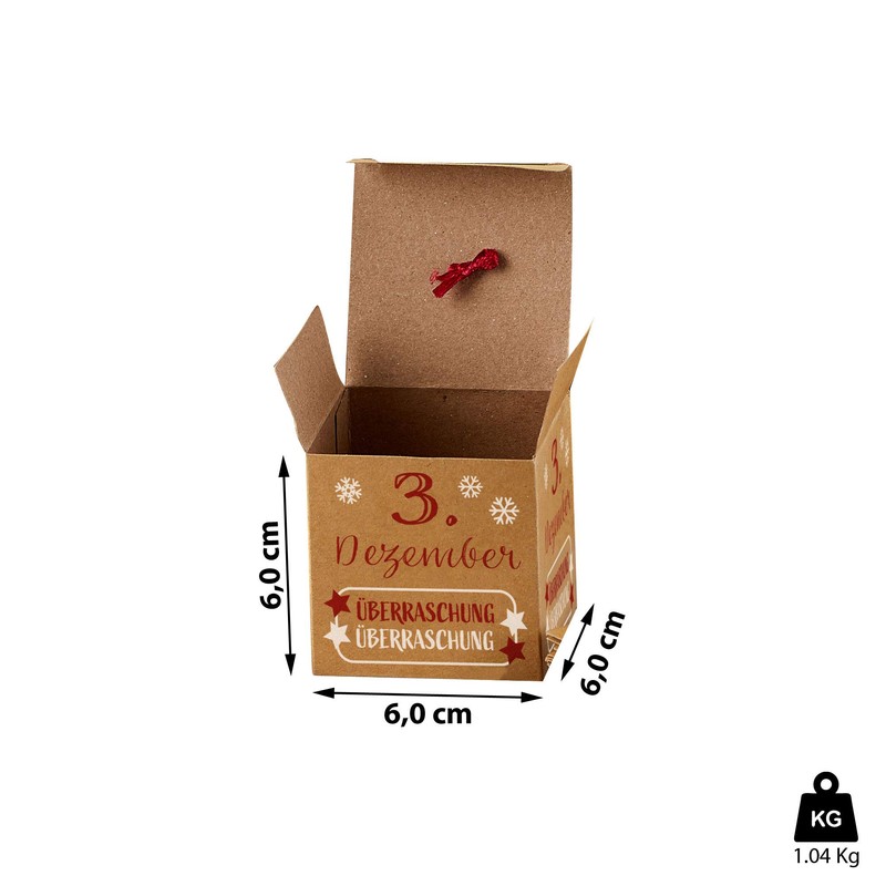 Cepewa Advent Calendar Craft Set DIY 24 Boxes Printed for