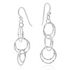 AeraVida Mystical Comet Multiple Twist Circles .925 Sterling Silver Dangle