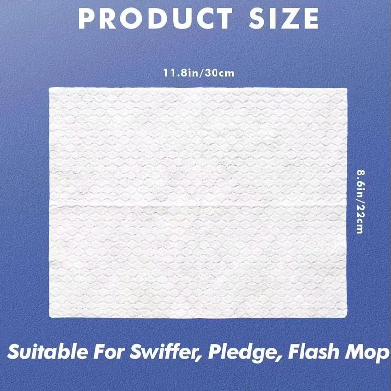 Disposable Dry Mop Pads Refill – 60 Count (30 x