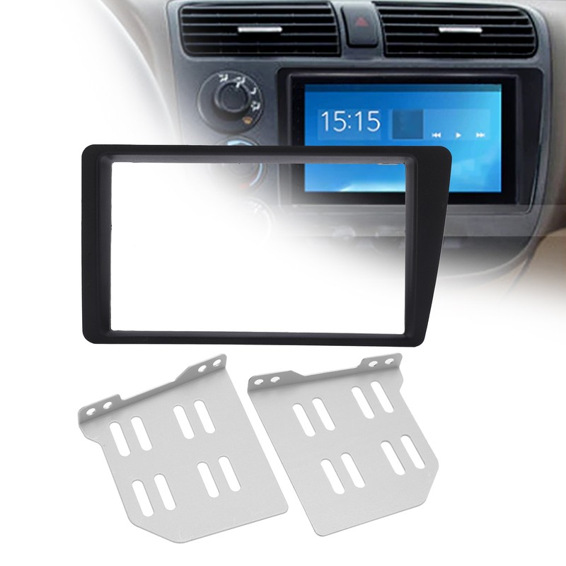 2Din Radio Stereo Fascia Dash Frame Trim Replacement for Honda