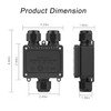 Arector Outdoor IP68 Waterproof Junction Box, Splice Box 3 Way