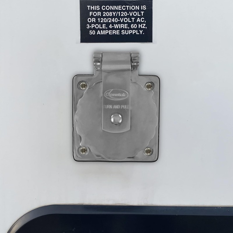 Conntek 50 Amp 125/250 Volt RV Marine Power Inlet -