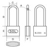 SOL – Hard Cylinder Vine Length Lock No. 2500 10