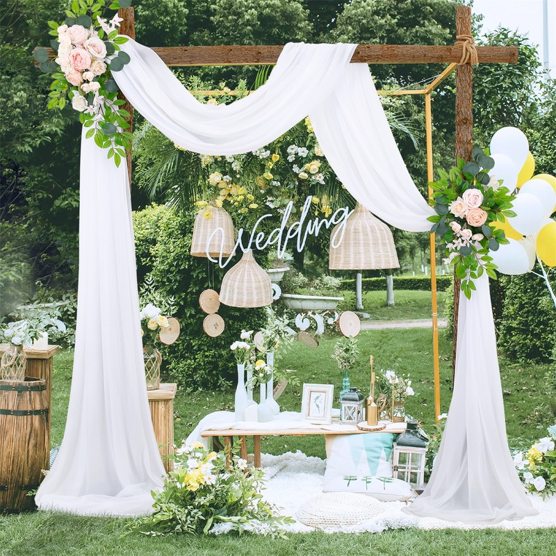 Wedding Decoration Arrangement Veil Arch Veil Background Veil Wedding Arch