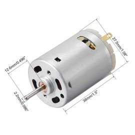 EX ELECTRONIX EXPRESS 9V Heavy Duty DC Motor 12,500 RPM Max (1.08" Diameter x 1.48" Length)