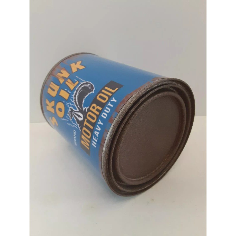 Skunk Oil Vintage Skunk Oil Rusty Motor Oil Can 1