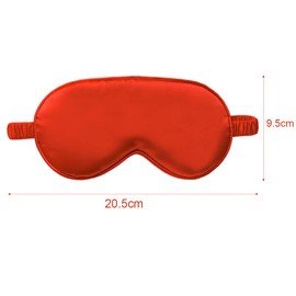 Lotsdonxia 2-Pack Silk Sleep Masks with Storage Bag – Adjustable Elastic Sleep Masks for Men and Women to Block Light and Reduce Puffiness (Red)