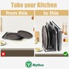 Mythco Kitchen Cabinet Cutting Board organizer, Cookie Sheet Storage Rack,Cabinet