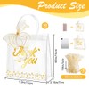 50Pcs Clear Gift Bags Thank You Bag with Handle, SHAIDOJIO