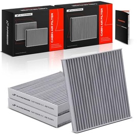 A-Premium - Filtro de aire de cabina de 3 piezas con carbón activado, compatible con Toyota Camry, RAV4, Highlander, Corolla, 4Runner, Tundra, Prius, 