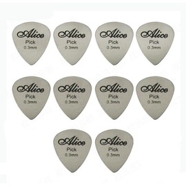 10 Plumillas, Púa Metálica Alic Para Guitarra O Bajo Guitarist House