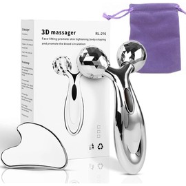 2 Piezas Herramienta Facial Gua Sha,Herramienta de masaje de acero inoxidable Guasha,Herramienta de Guasha Facial,Gua Sha Board para Masaje Facial Antienvejecimiento,Cuidado de la Piel/Masaje Facial