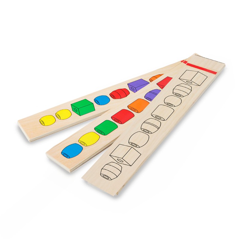 Melissa & Doug Bead Sequencing Set with 46 Wooden Beads
