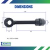 IRONTITE® 2 Pack Black Gate Hinges Eye Bolt, 12mm x