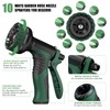 100ft Expandable Garden Hose with 10 Function Spray Nozzle, Water