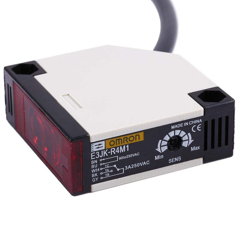 AC 90-250VAC 3A Photoelectric Switch Sensor E3JK-R4M1 Reflective Proximity Switch