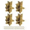 4 Pack 10cm Self-Closing Door Hinges, 4" Spring Interior Residential