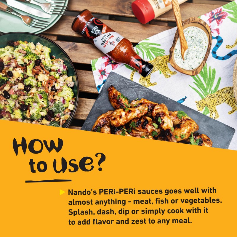 Nandos Peri Peri Sauce Medium 4 Pack - Spicy Sauces,