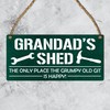Grandad's Shed - The Grumpy Old Git's Happy Place" -