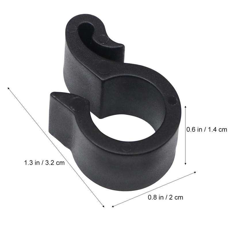 50pcs Irrigation Tubing Clips Wire Cable Clamps Adjustable Stand S