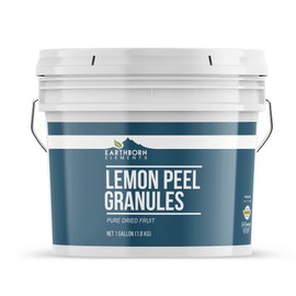 Earthborn Elements Lemon Peel Granules, 1 Gallon Bucket, Pure & Natural, Food Grade (4 Pound)