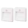 2 Pcs Plug in Night Light Mini Motion Sensor Night