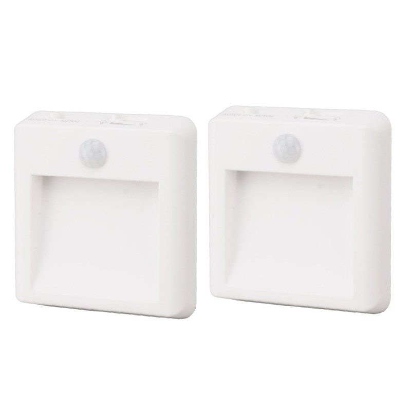 2 Pcs Plug in Night Light Mini Motion Sensor Night