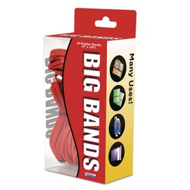 Alliance 00699 Big Bands Rubber Bands, 7 X 1/8, Red, 48/pack