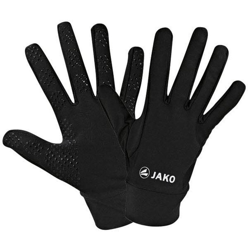 JAKO Function Unisex Field Player Gloves, Black, 4