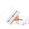 Asvine Vacuum Filling Fountain Pen Luxury Titanium Fine Point Pen