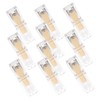 VICASKY 10pcs Transparent Lipstick Tubes Refillable Lip Gloss Containers for